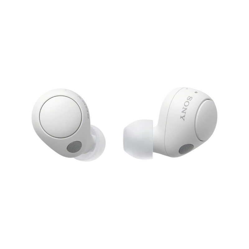 White earbuds