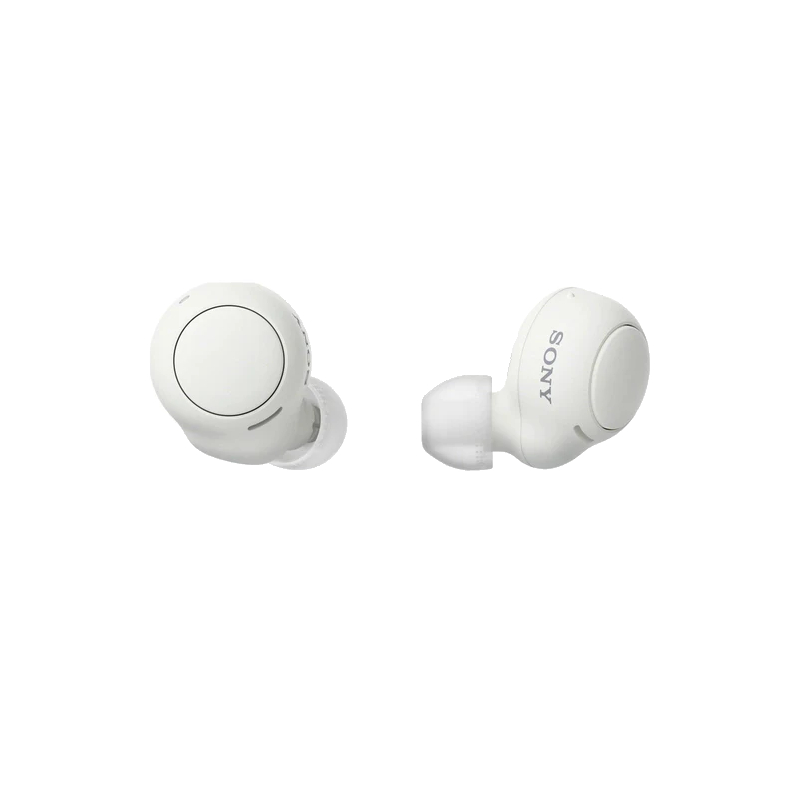 White earbuds