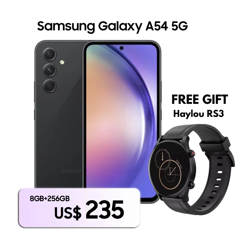 Samsung Galaxy A54-5G Haylou RS3 235