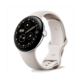 Google Pixel Watch 4 45mm Polished Silver Aluminum Case Porcelain Active Band