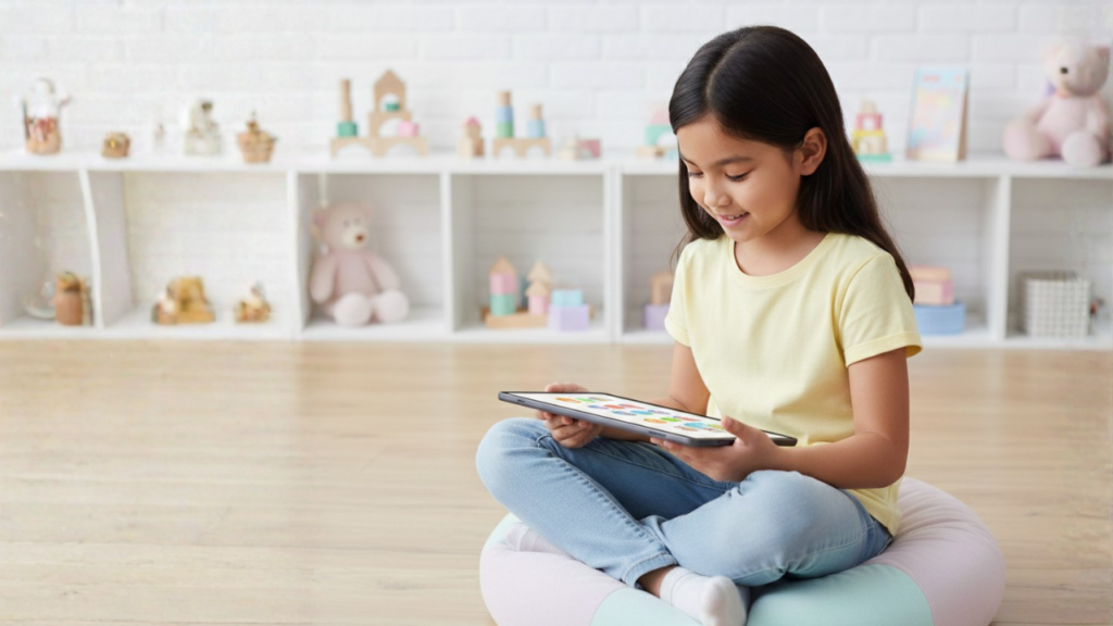 Kid playing with OnePlus Pad 3