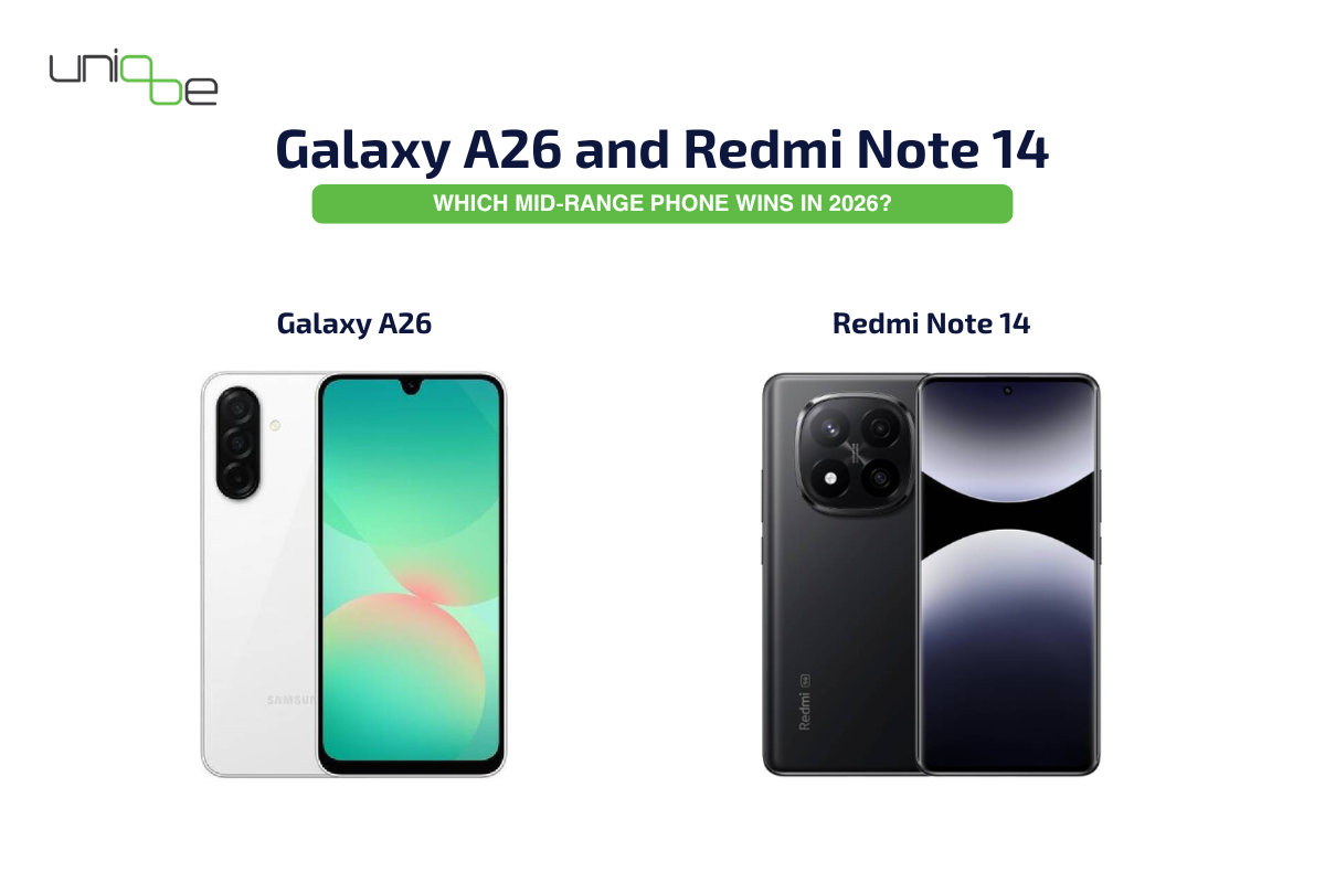 Galaxy A26 and Redmi Note 14