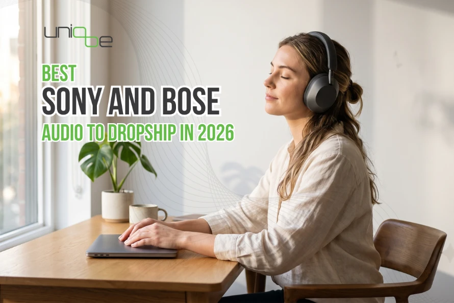 Sony and Bose audio products available to dropship through Uniqbe — a trusted dropshipping electronics supplier